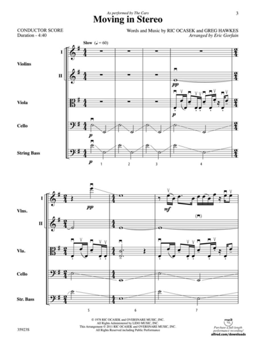 Moving in Stereo String Orchestra scores gallery preview page 2