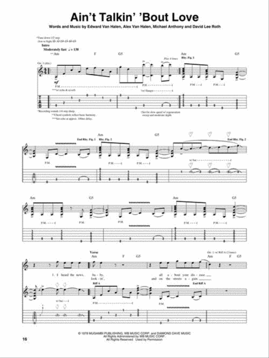 Van Halen Electric Guitar scores gallery preview page 6