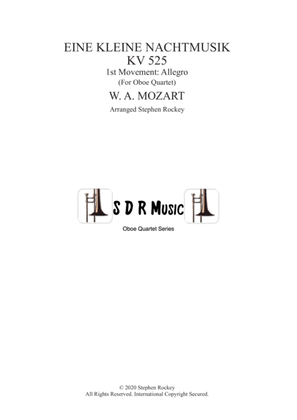 Book cover for Eine Kleine Nacht Musik 1st Movement Allegro for Oboe Quartet