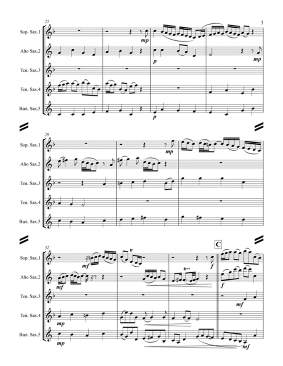 Wachet Auf - "Sleepers Wake" (for Saxophone Quintet SATTB) image number null