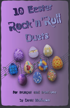 Book cover for 10 Easter Rock'n'Roll Duets for Trumpet and Trombone
