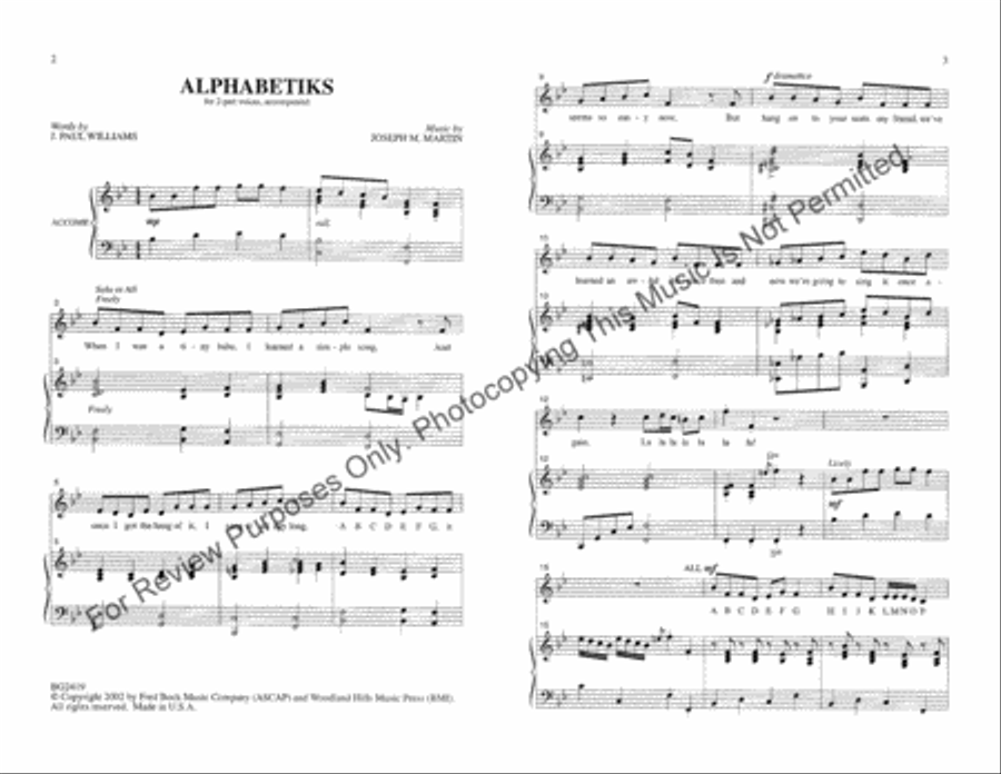 Alphabetiks Alphabetiks 2-Part scores gallery preview page 2