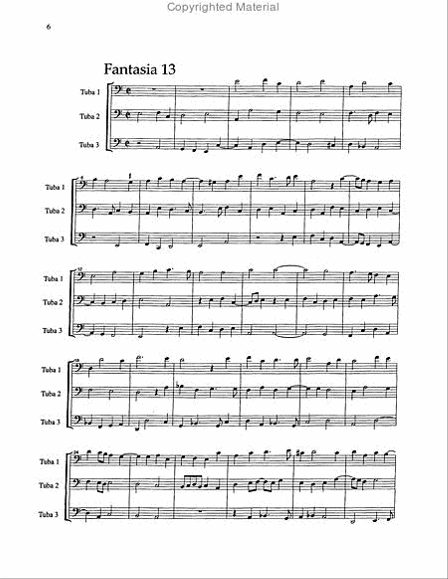 Fantasie a tre voci (fantasie for three instruments) Brass Trio scores gallery preview page 5
