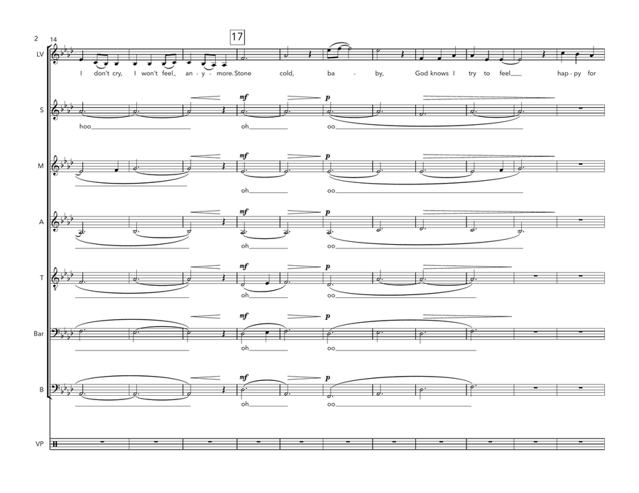 Stone Cold A Cappella scores gallery preview page 2