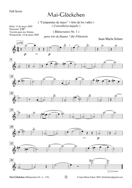 Blümerantes [5 Flute Trios]