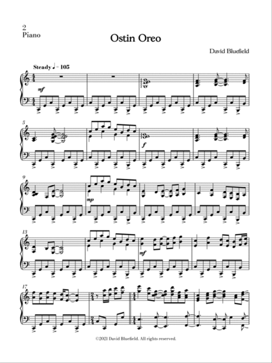 5 Suites de Pandemica for Solo Piano Piano Solo scores gallery preview page 5