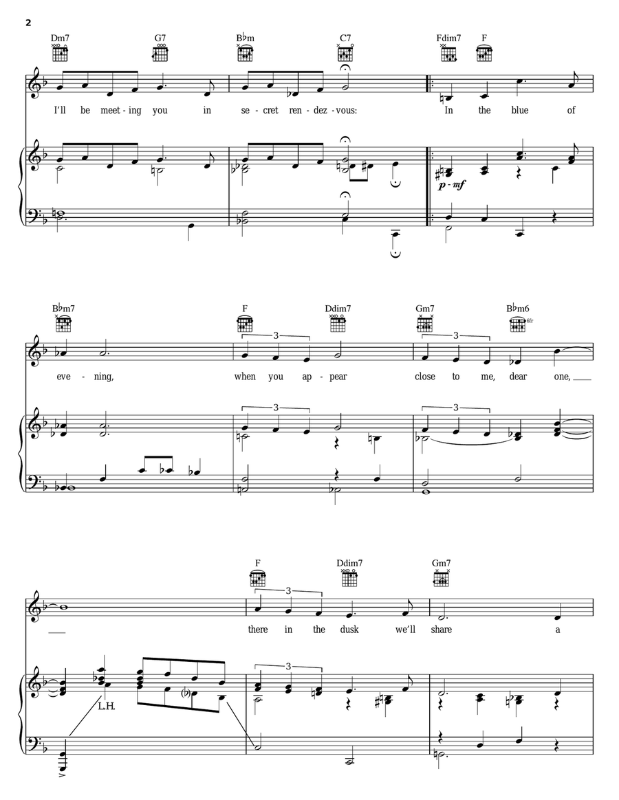 In The Blue Of Evening Guitar scores gallery preview page 2