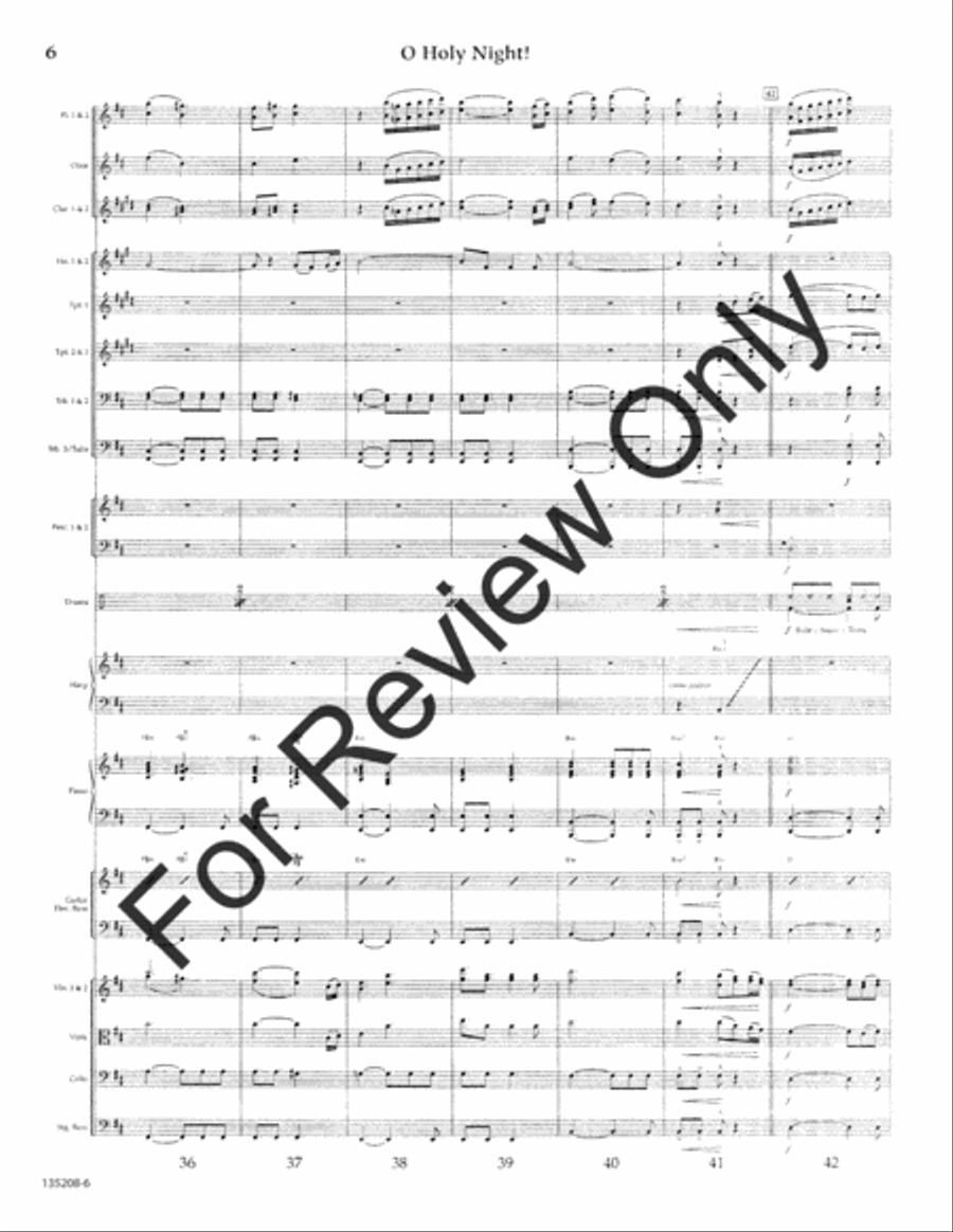 O Holy Night O Holy Night Orchestra scores gallery preview page 7