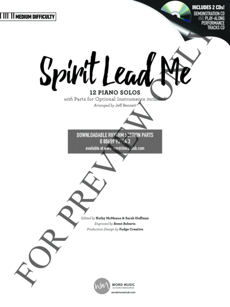 Spirit Lead Me - Piano Folio