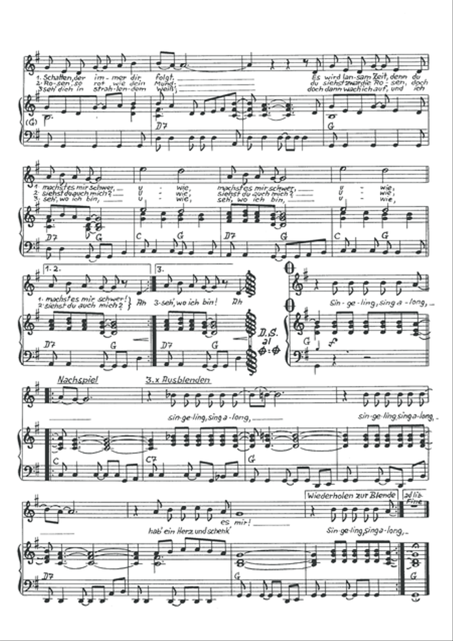 Hab' ein Herz und schenk' es mir Piano, Vocal scores gallery preview page 4