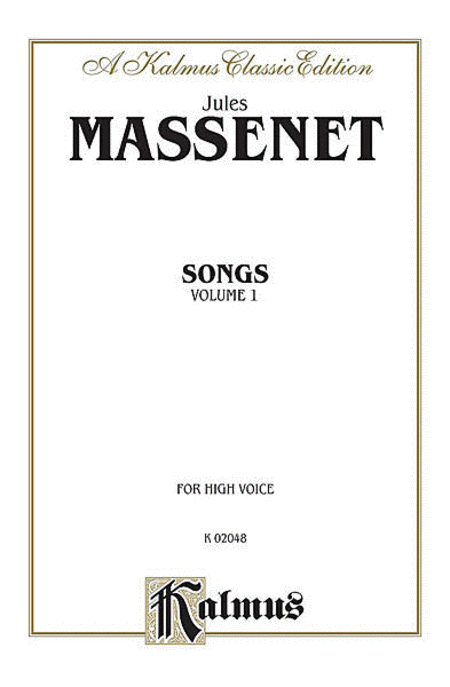 Jules Massent / Songs, Volume 1 / High Voice