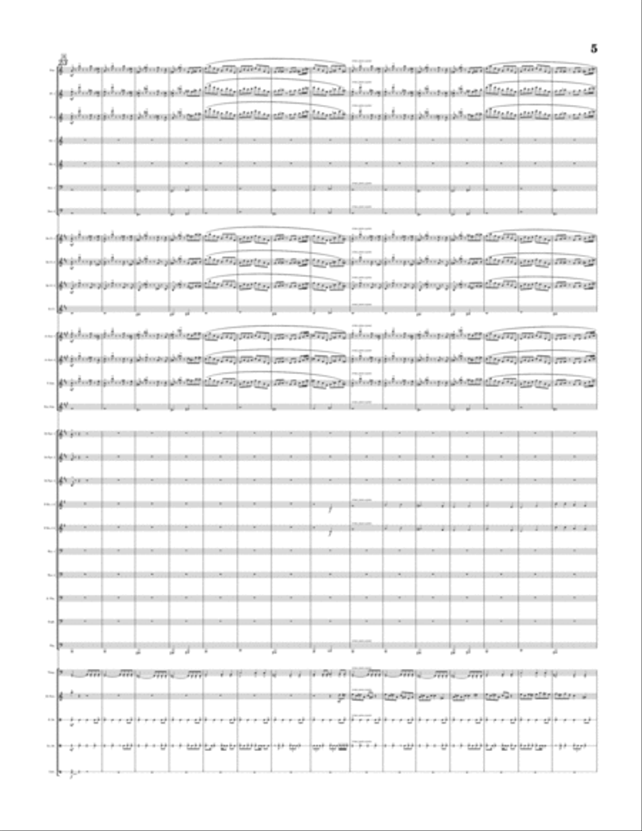 Clashing Destinies Concert Band scores gallery preview page 5