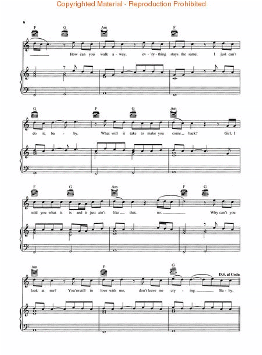 Wait for You Wait for You Piano, Vocal, Guitar scores gallery preview page 3