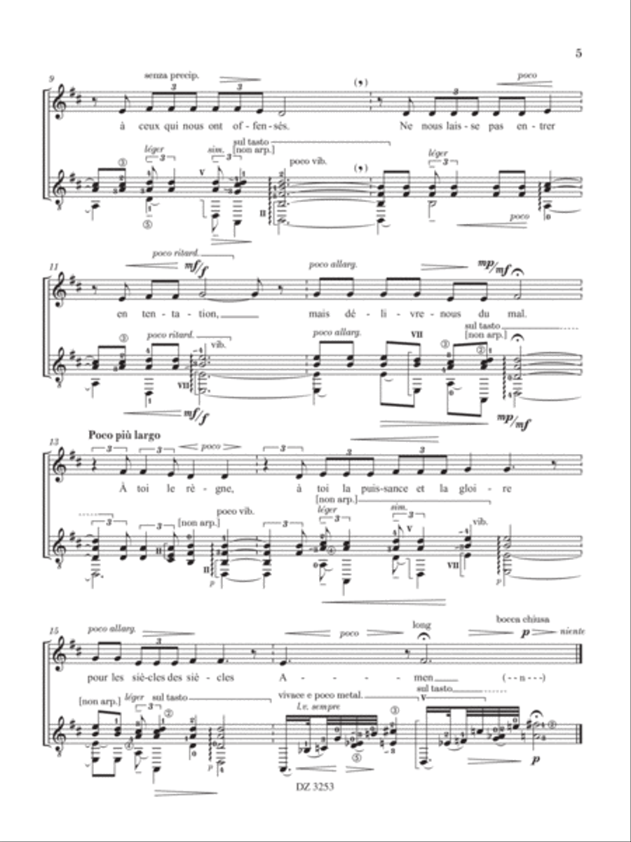 Pater Noster Classical Guitar scores gallery preview page 5