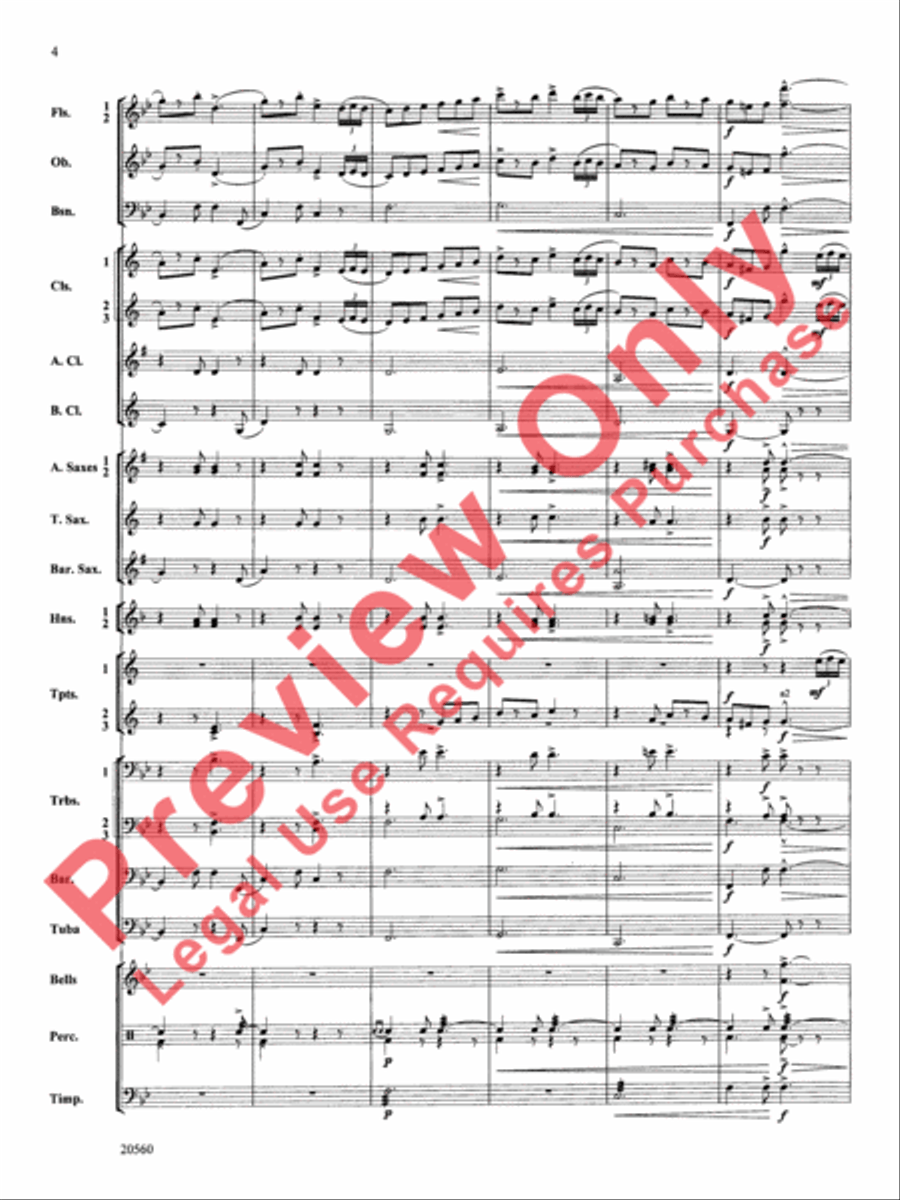 Marche Lorraine Concert Band scores gallery preview page 5