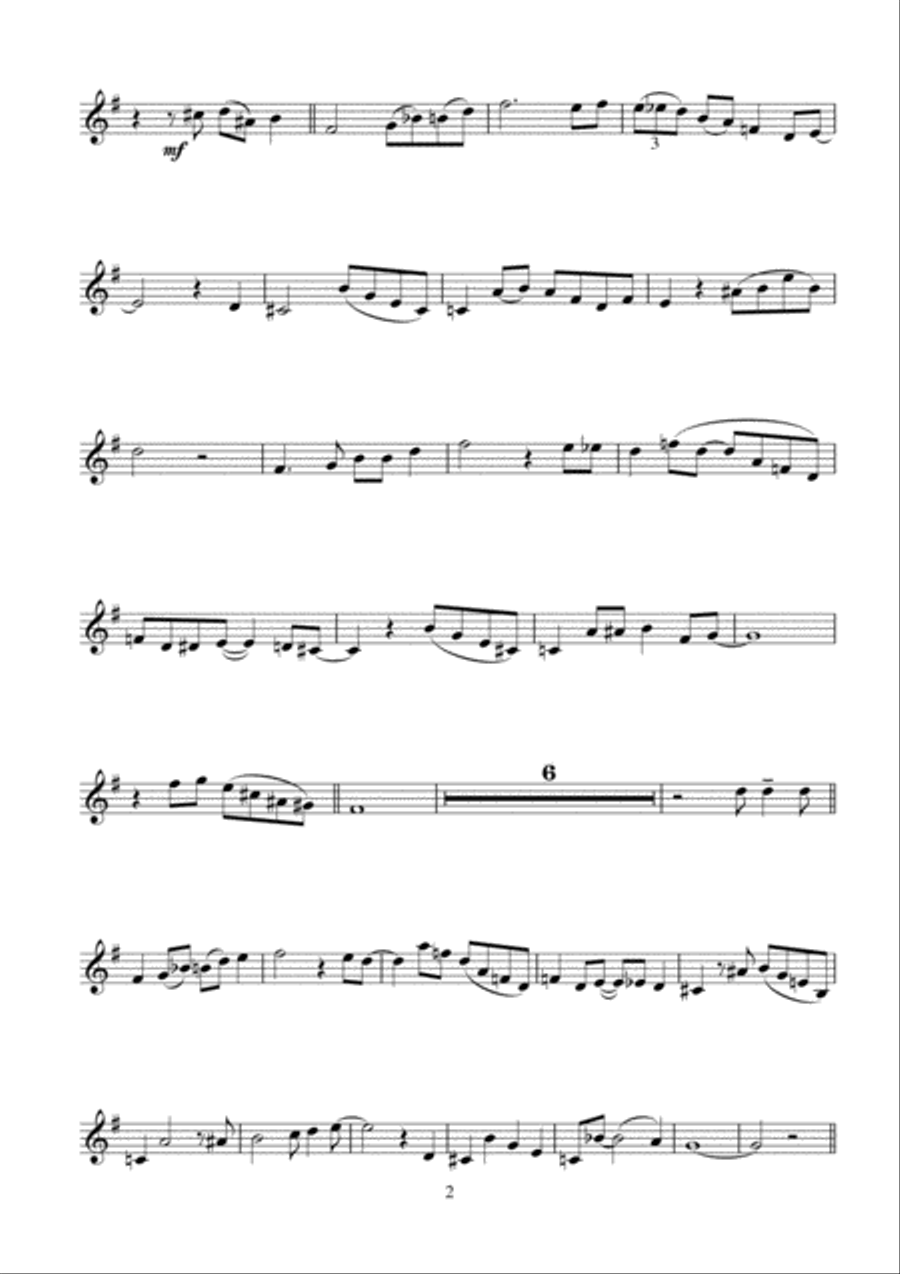 I'm Gettin' Sentimental Over You Clarinet Solo scores gallery preview page 2