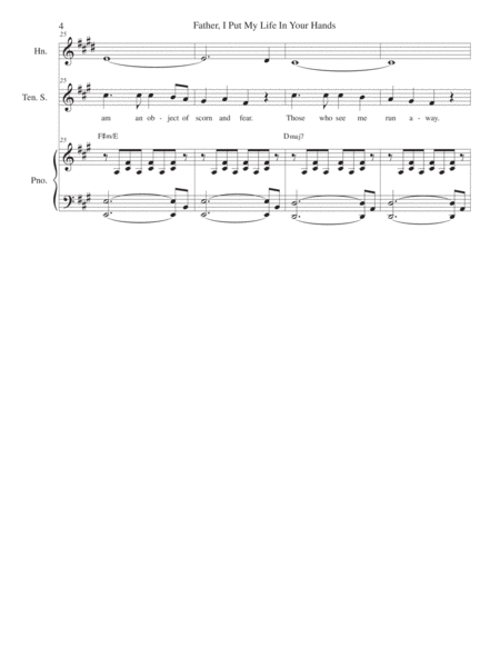 Father, I Put My Life In Your Hands (Tenor solo with SATB) image number null