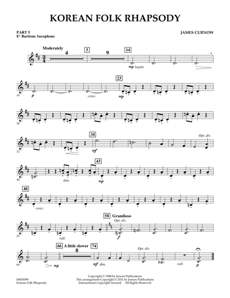 Korean Folk Rhapsody - Pt.5 - Eb Baritone Saxophone