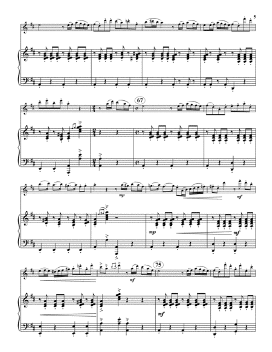 Sonata Flute Solo scores gallery preview page 6