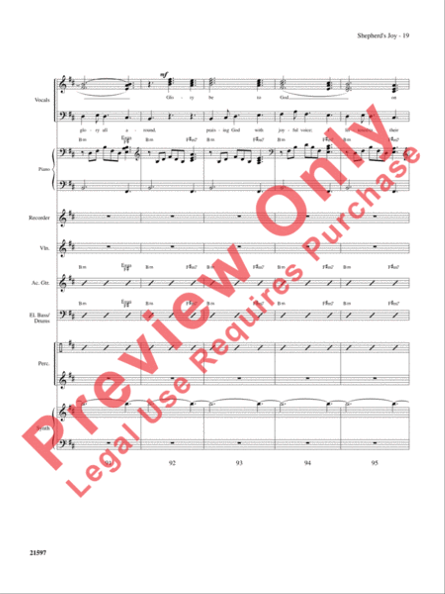 Shepherd's Joy Choir scores gallery preview page 20