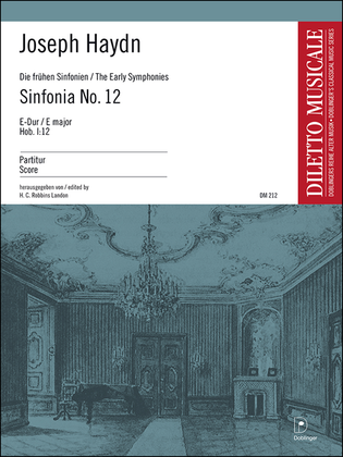 Book cover for Sinfonia Nr. 12 E-Dur