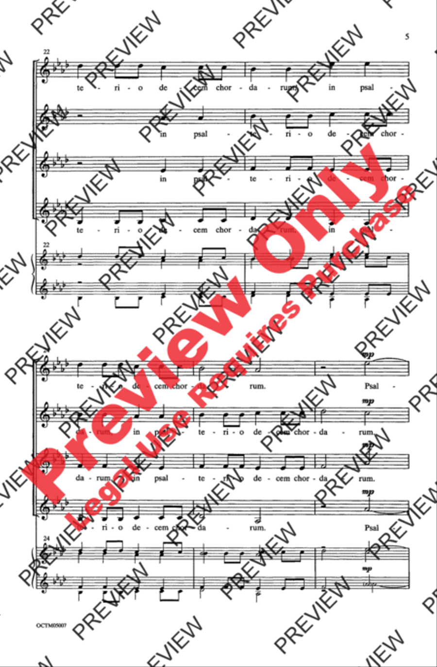 Exsultate Justi Women's Choir scores gallery preview page 5