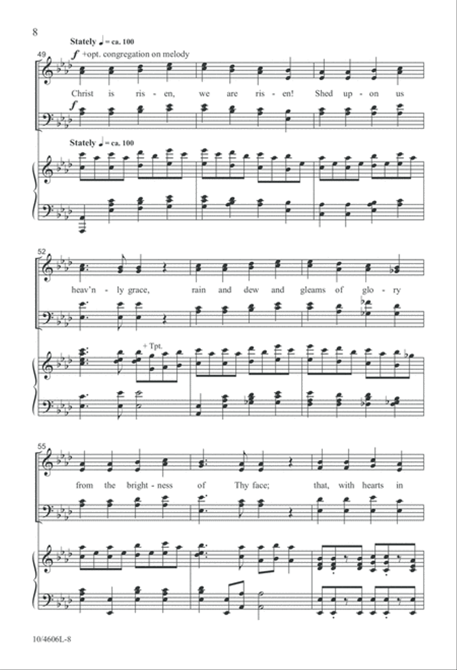 Canticle for Easter Day Canticle for Easter Day 4-Part scores gallery preview page 8