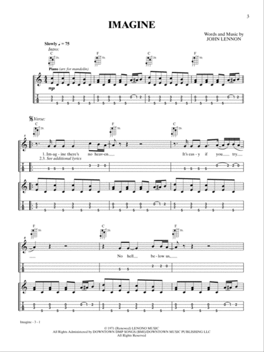 Just for Fun -- Classic Rock Mandolin Mandolin scores gallery preview page 4
