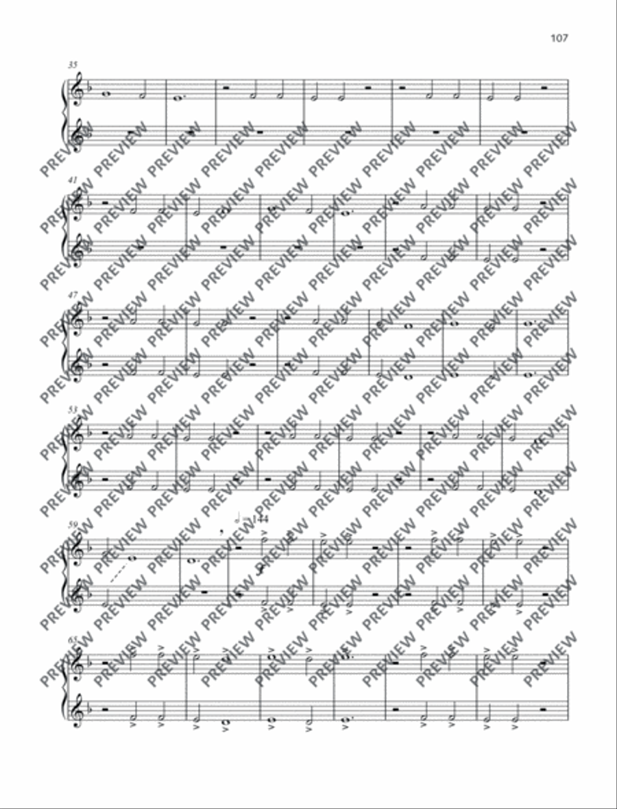 O Fortuna Piano Duet scores gallery preview page 5