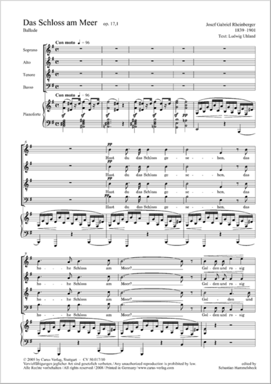 Das Schloss am Meer 4-Part scores gallery preview page 14