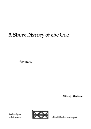 A Short History of the Ode
