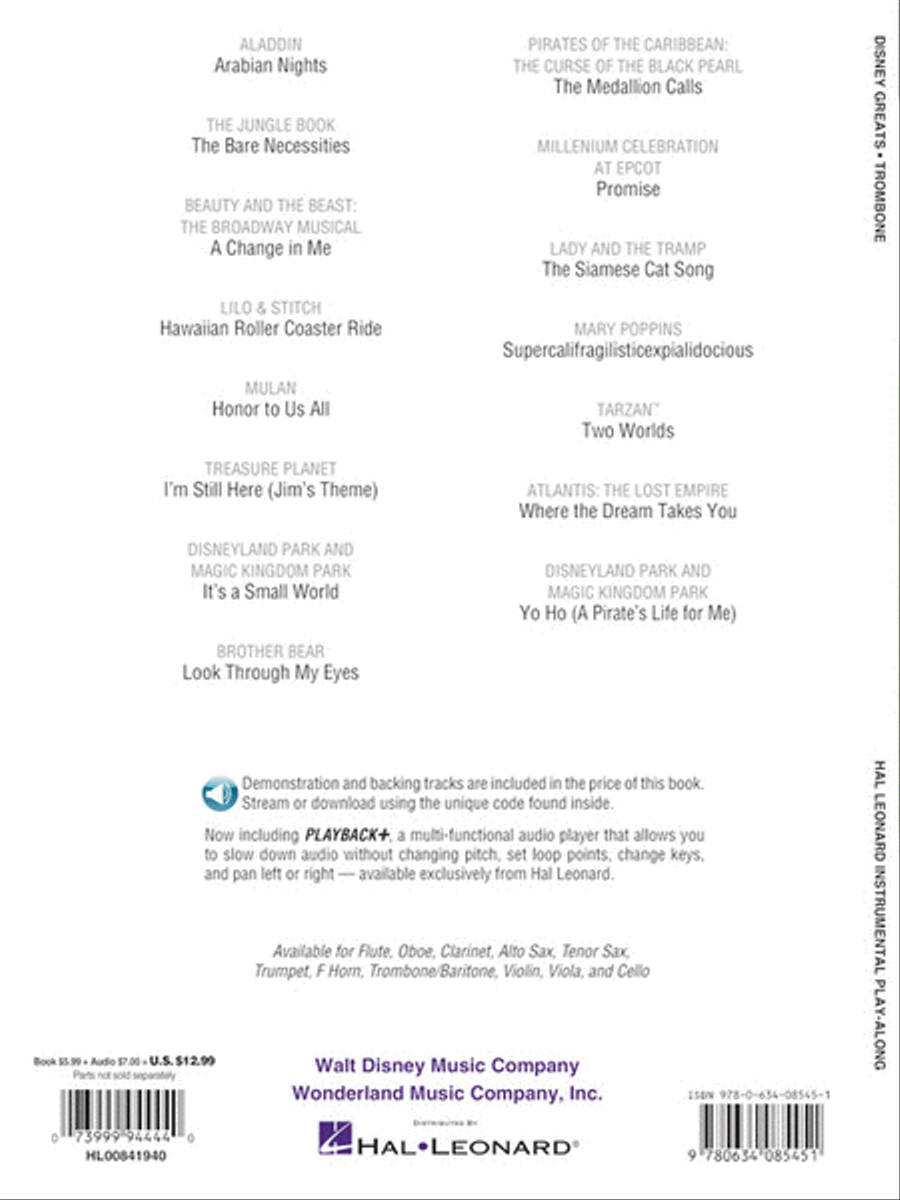 Disney Greats Trombone Solo scores gallery preview page 6