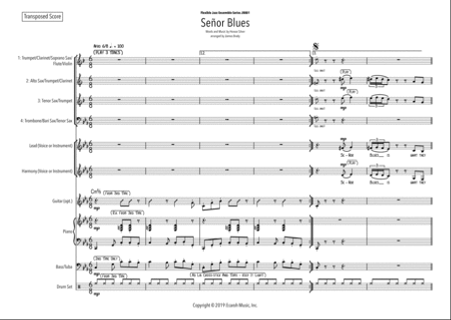 Senor Blues Jazz Ensemble scores gallery preview page 2