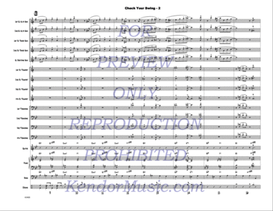 Check Your Swing Check Your Swing Jazz Ensemble scores gallery preview page 3