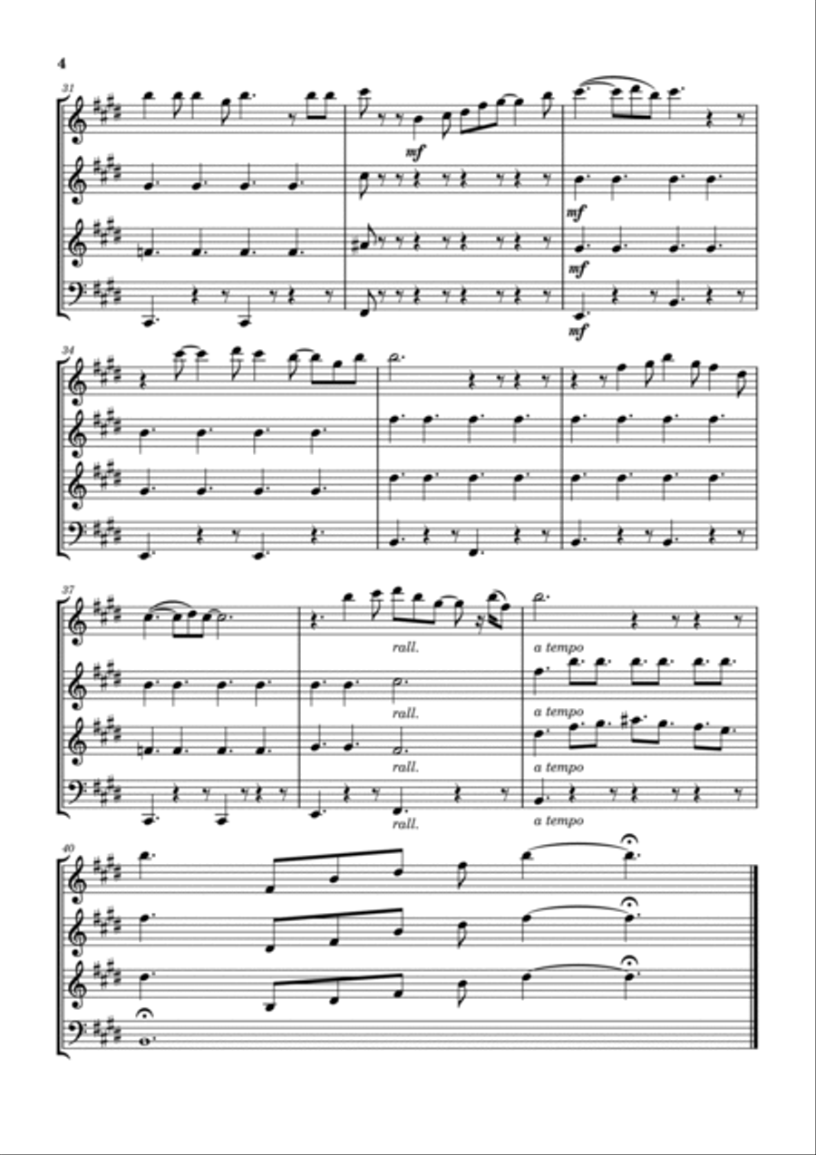 Crying In The Chapel Crying In The Chapel Woodwind Quartet scores gallery preview page 5