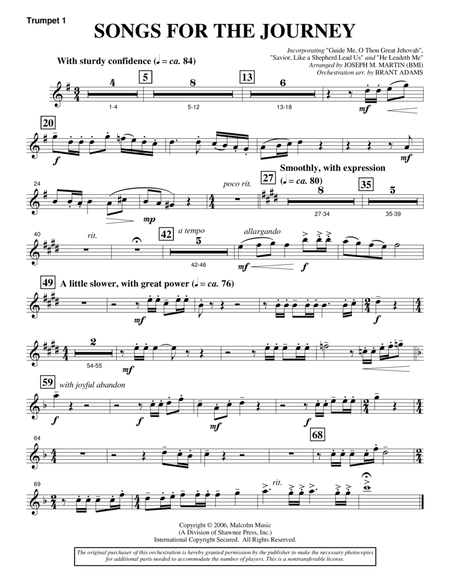 Songs For The Journey (from "Footprints In The Sand") - Bb Trumpet 1