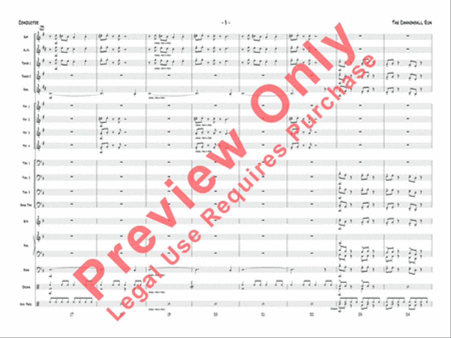 The Cannonball Run Jazz Ensemble scores gallery preview page 4
