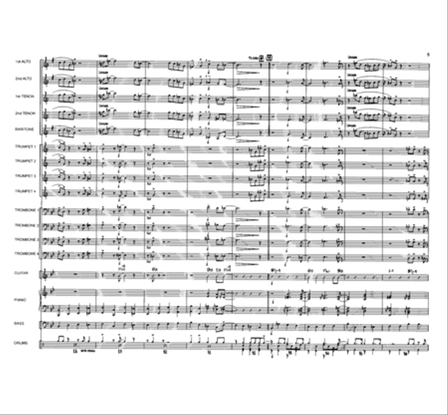 Blue Hue Jazz Ensemble scores gallery preview page 5