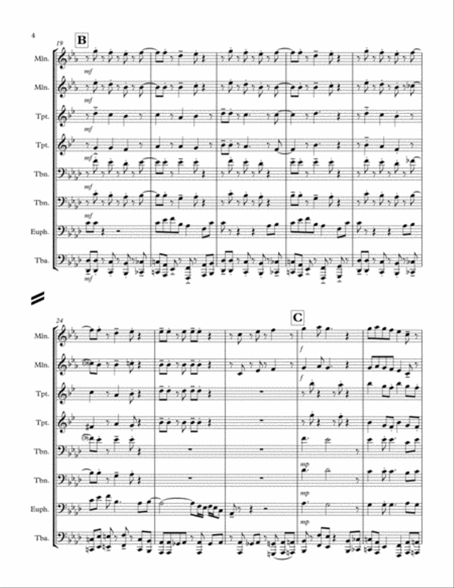 September Brass Ensemble scores gallery preview page 4