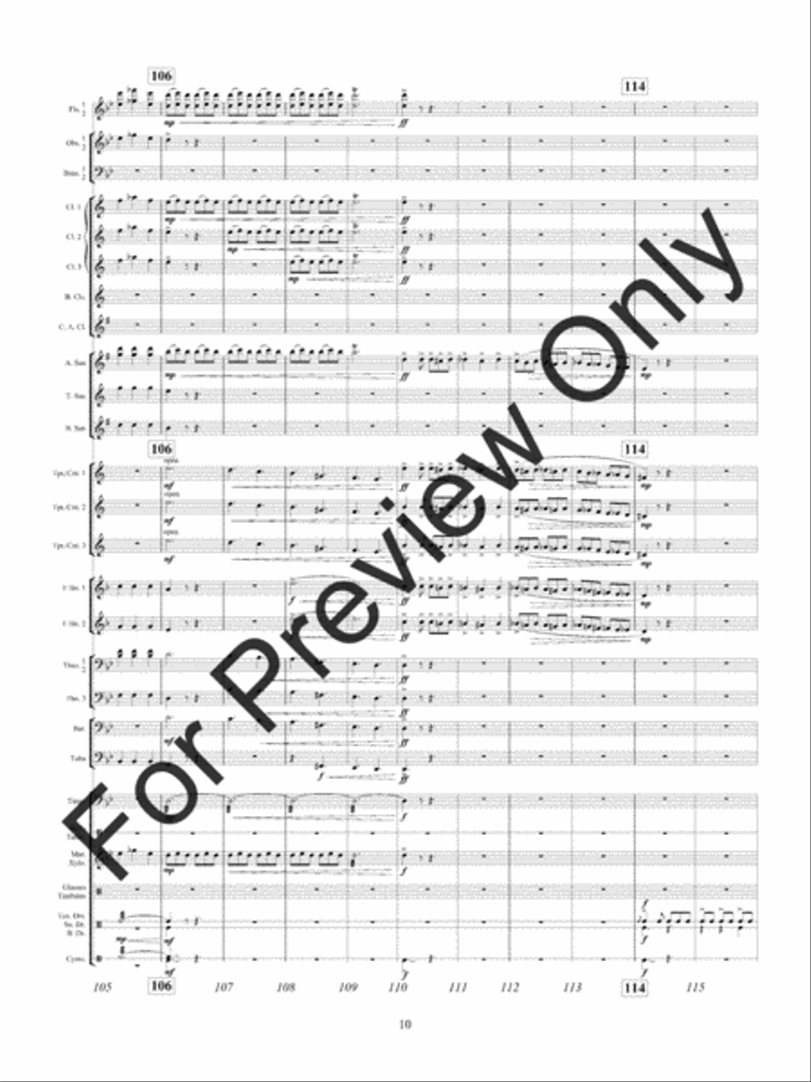 Twilight Dances (Score) Concert Band scores gallery preview page 13