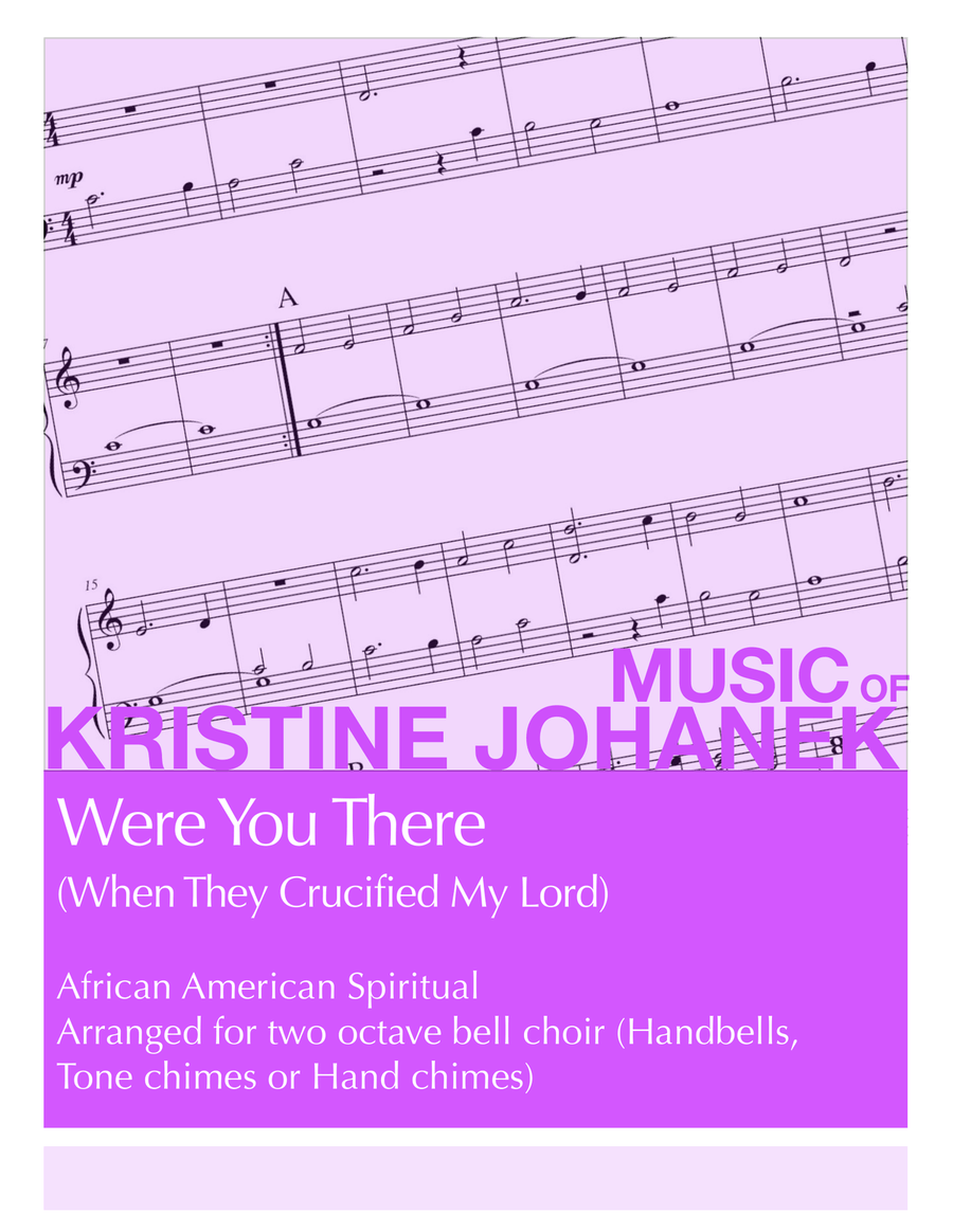 Were You There (When They Crucified My Lord) (2 octave handbell, tone chime or hand chime) 2-Octaves scores gallery preview page 1
