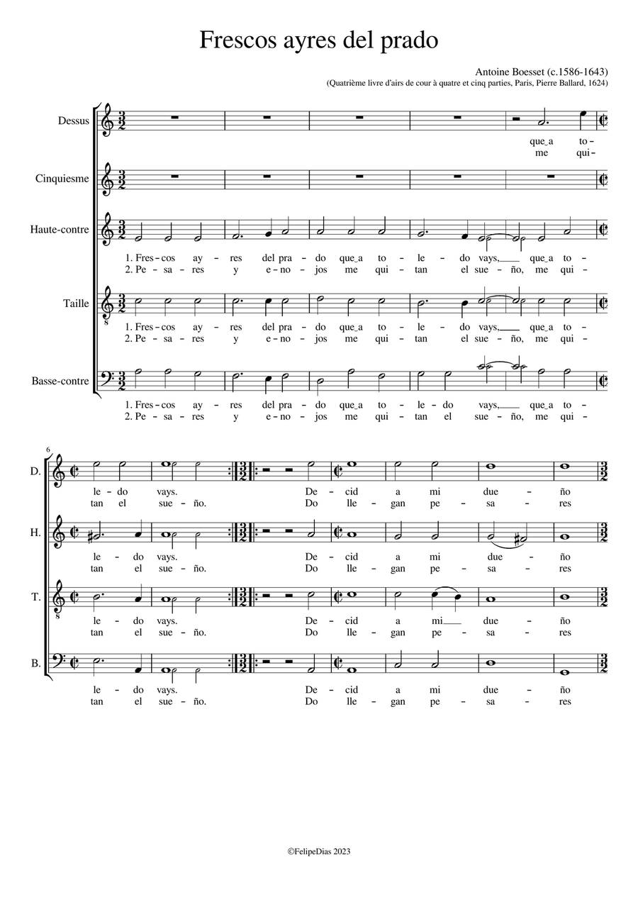 Frescos ayres del prado Frescos ayres del prado Small Ensemble scores gallery preview page 1