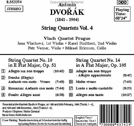 String Quartets Opp. 51 & 105 image number null
