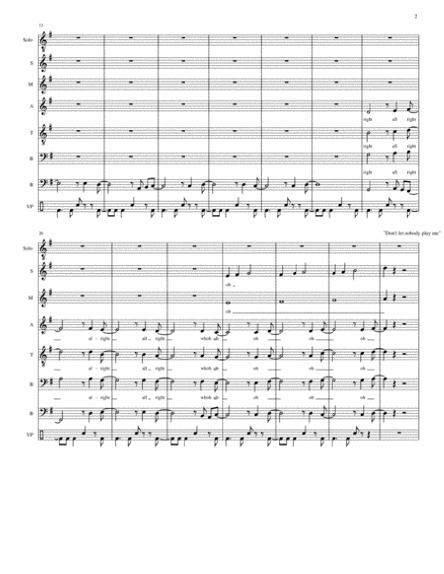 The Show Goes On 4-Part scores gallery preview page 2