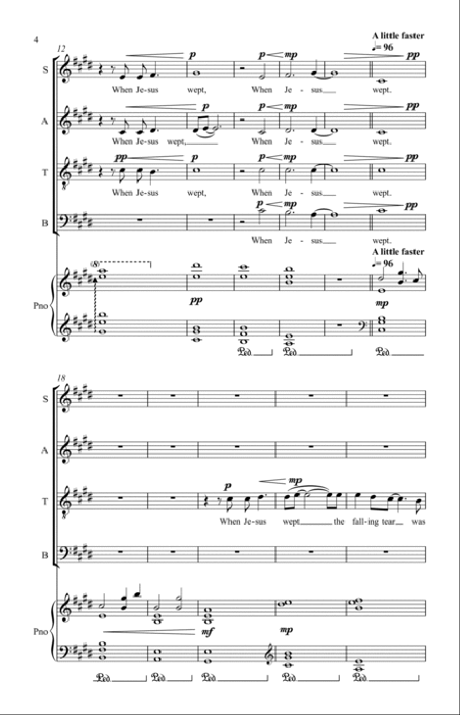 When Jesus Wept 4-Part scores gallery preview page 9