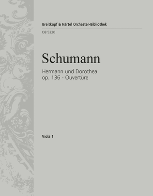 Book cover for Hermann und Dorothea Op. 136