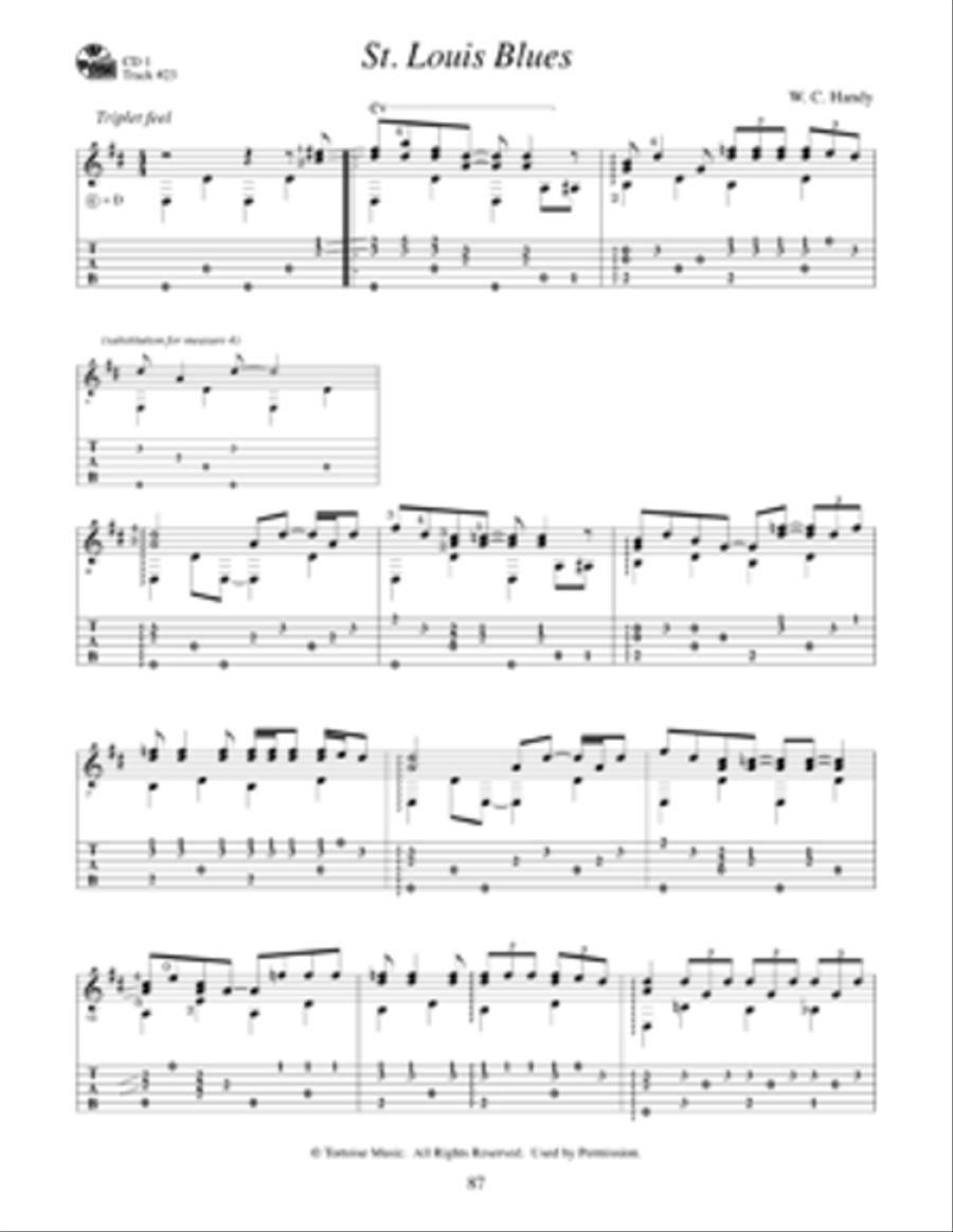 MBGU Fingerstyle Curriculum: Best Blues Solos Electric Guitar scores gallery preview page 5