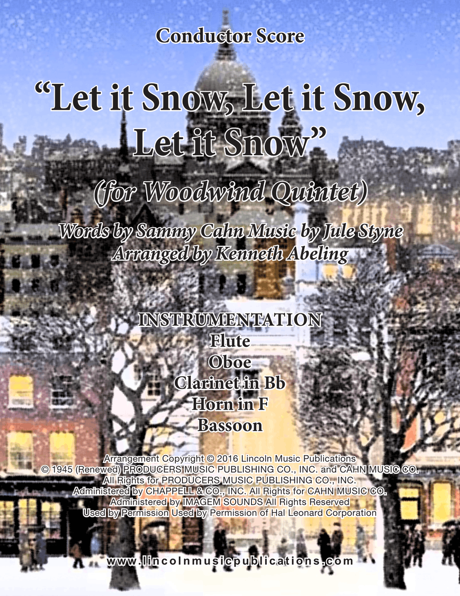 Let It Snow! Let It Snow! Let It Snow! Woodwind Quintet scores gallery preview page 1