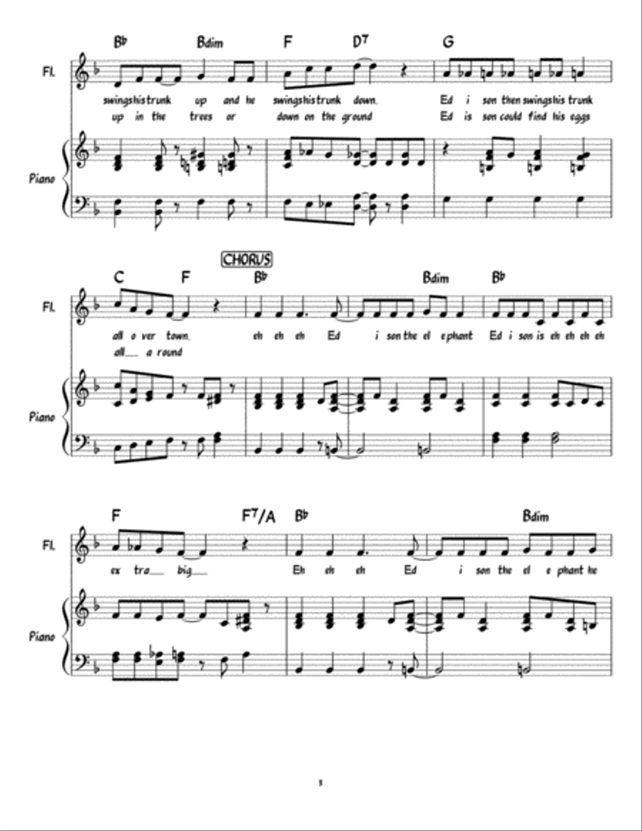 Edison The Elephant - Piano/Vocal/Guitar Piano, Vocal, Guitar scores gallery preview page 3