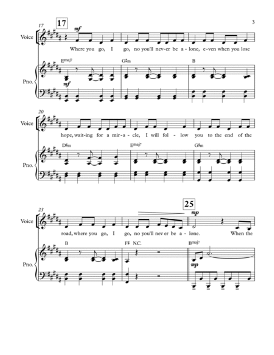All Of Us Piano, Vocal, Guitar scores gallery preview page 3